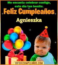 Meme de Niño Feliz Cumpleaños Agnieszka